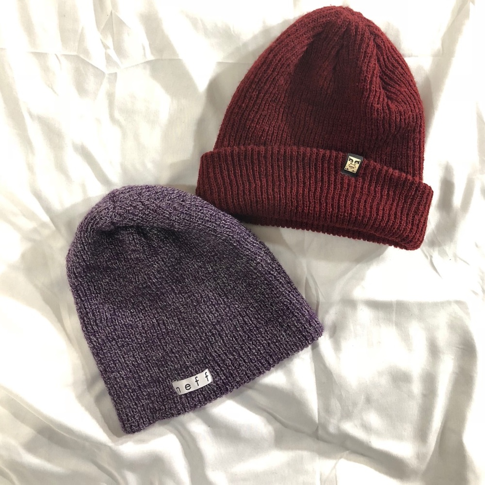 Obey Beanie and Neff Beanie